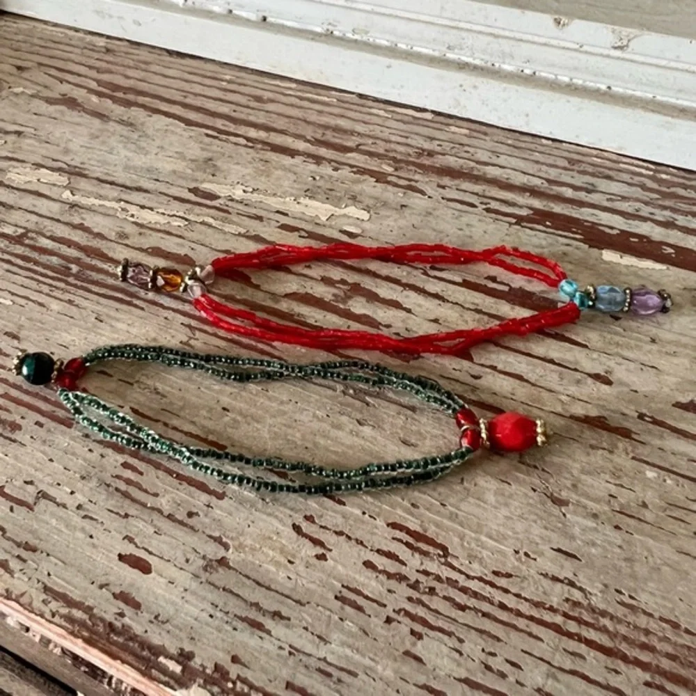 Set of Boho Stretch Bead Bracelets